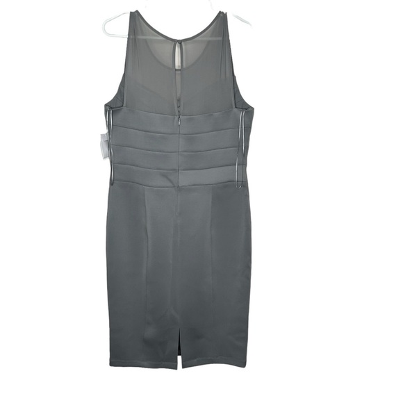 New Jessica Simpson Womens Gray Sleeveless Scoop Neck Panel Sheath Dress 14 BNWT - Picture 5 of 7